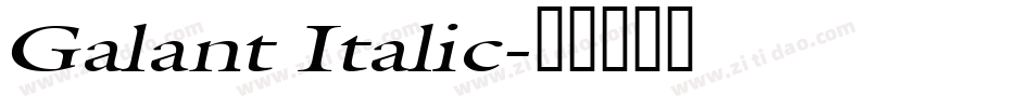 Galant Italic字体转换